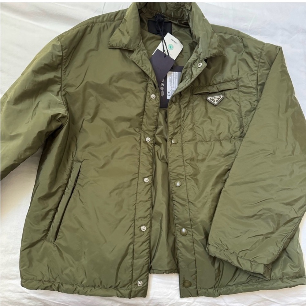Prada Olive Quilted Jacket